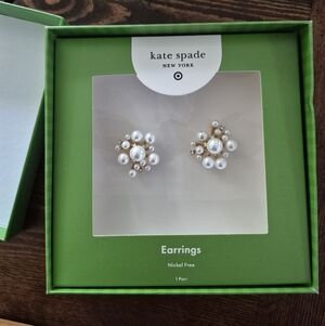 Kate Spade xTarget Pearl Cluster Earrings NIB